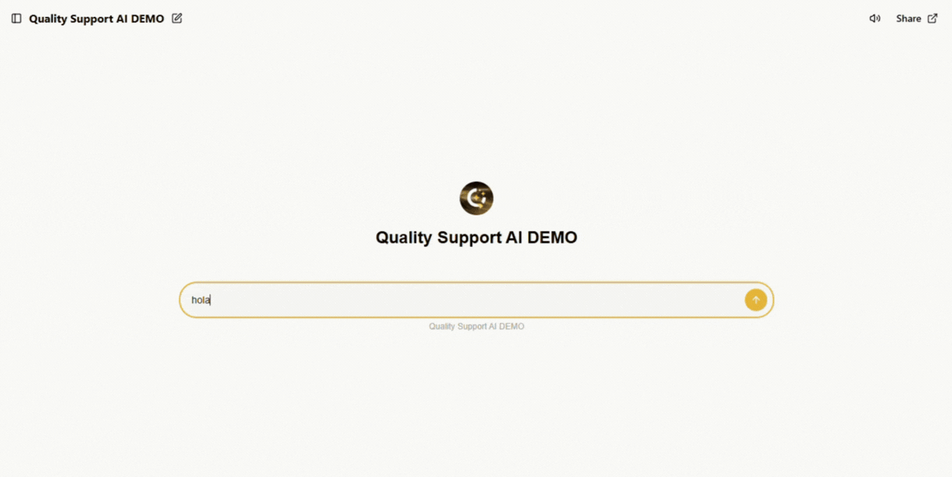 Interfaz Quality Support AI